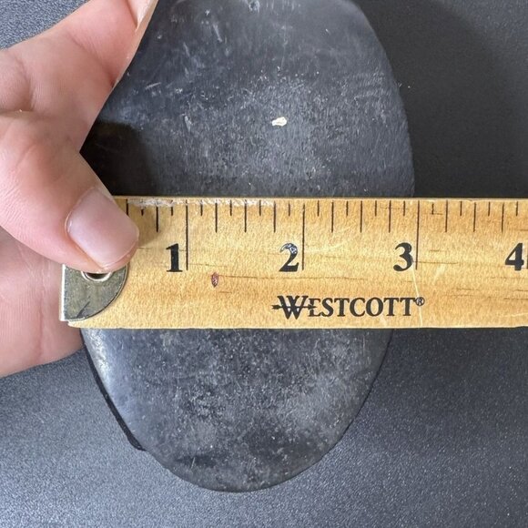 Vintage 40s Clear Plastic Black Suede Sling Back Open-Toe Heels, Vintage Shoes - Picture 10 of 11